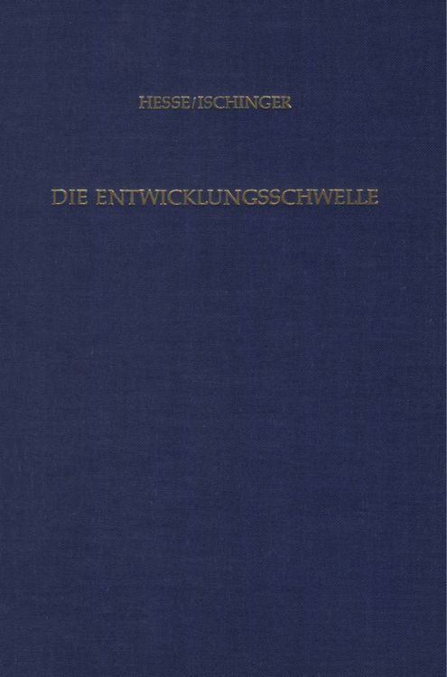 Produktbild: Die Entwicklungsschwelle.