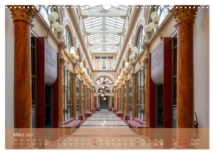 Produktbild: Verborgene Passagen von Paris (Wandkalender 2027 DIN A3 quer), CALVENDO Monatskalender