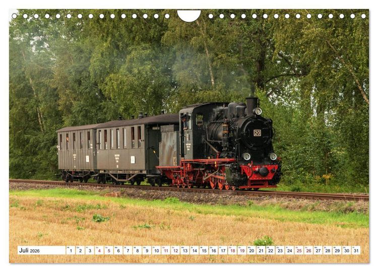 Produktbild: Mansfelder Bergwerksbahn (Wandkalender 2026 DIN A4 quer), CALVENDO Monatskalender