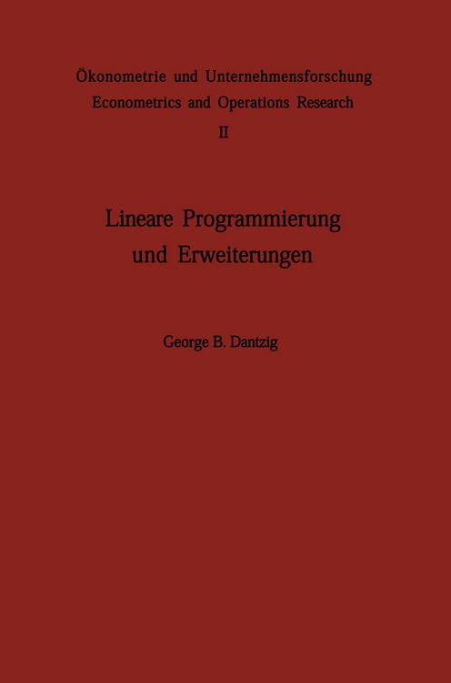 Produktbild: Lineare Programmierung und Erweiterungen