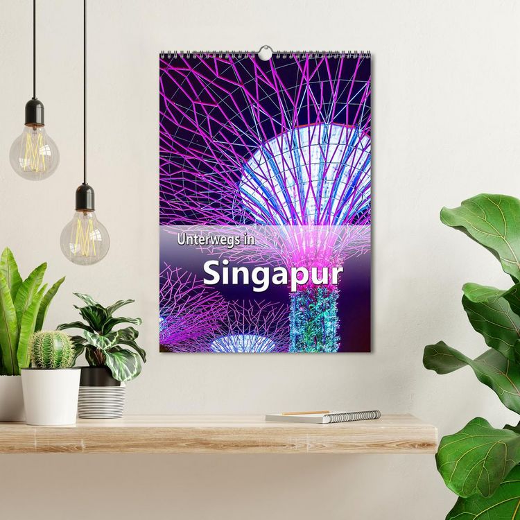 Produktbild: Unterwegs in Singapur (Wandkalender 2026 DIN A3 hoch), CALVENDO Monatskalender