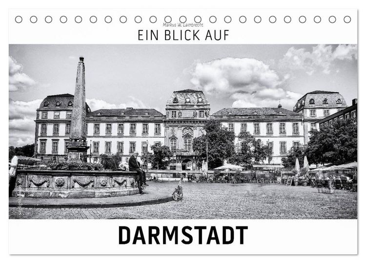 Produktbild: Ein Blick auf Darmstadt (Tischkalender 2026 DIN A5 quer), CALVENDO Monatskalender