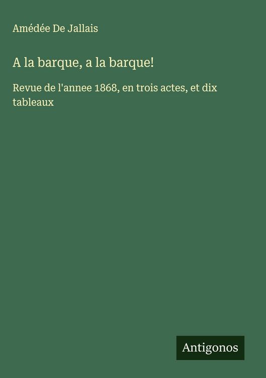 Produktbild: A la barque, a la barque!
