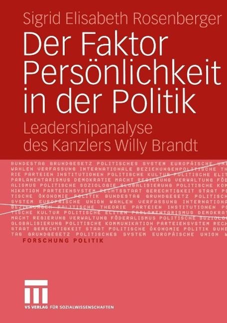 Produktbild: Der Faktor Pers&ouml;nlichkeit in der Politik