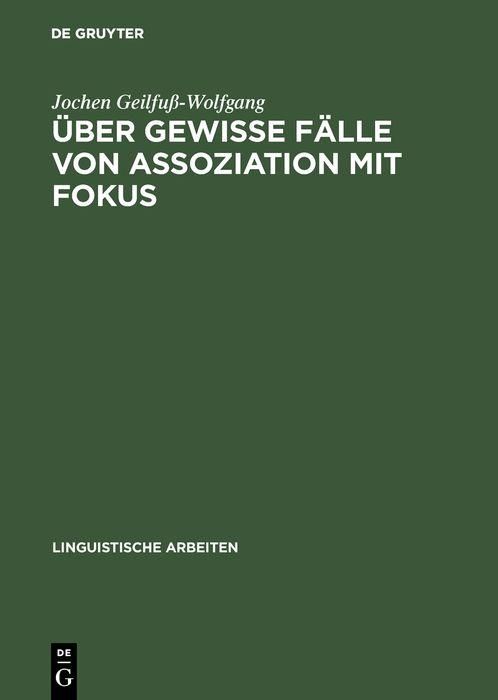 Produktbild: &Uuml;ber gewisse F&auml;lle von Assoziation mit Fokus