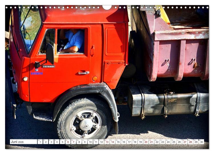 Produktbild: KAMAZ - Die LKW-Ikone der UdSSR auf Kubas Stra&szlig;en (Wandkalender 2026 DIN A3 quer), CALVENDO Monatskalender