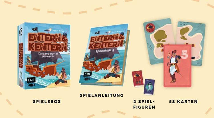 Produktbild: Kartenspiel: Entern & Kentern &ndash; Das bombastische Piratenspiel f&uuml;r die ganze Familie