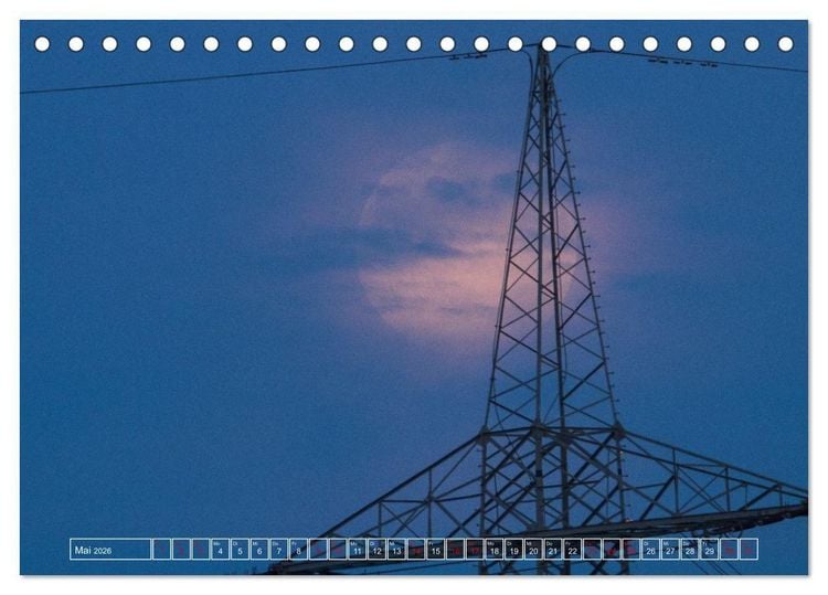 Produktbild: Faszination Mond - der etwas andere Mondkalender (Tischkalender 2026 DIN A5 quer), CALVENDO Monatskalender