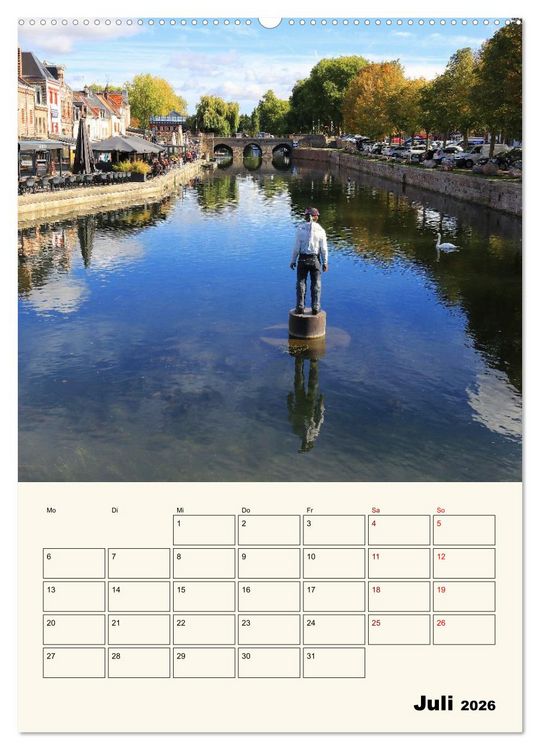 Produktbild: Amiens - Malerische, geschichtstr&auml;chtige Stadt (Wandkalender 2026 DIN A2 hoch), CALVENDO Monatskalender