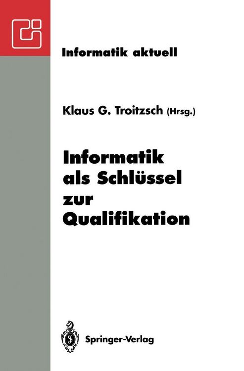 Produktbild: Informatik als Schlüssel zur Qualifikation