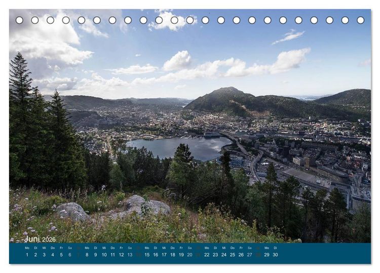 Produktbild: Norwegen atemberaubende Landschaft (Tischkalender 2026 DIN A5 quer), CALVENDO Monatskalender