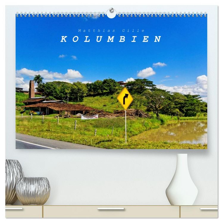 Produktbild: Kolumbien (hochwertiger Premium Wandkalender 2026 DIN A2 quer), Kunstdruck in Hochglanz