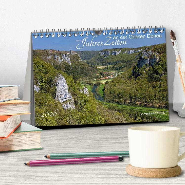 Produktbild: JahresZeiten an der Oberen Donau (Tischkalender 2026 DIN A5 quer), CALVENDO Monatskalender
