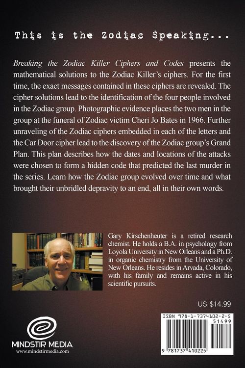 Produktbild: The Mirror Code: Breaking the Zodiac Killer Cipher Codes