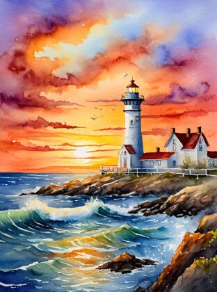 Produktbild: CALVENDO Puzzle Leuchtturm in der Abendsonne | 2000 Teile Lege-Gr&ouml;&szlig;e 90x67cm Foto-Puzzle f&uuml;r gl&uuml;ckliche Stunden
