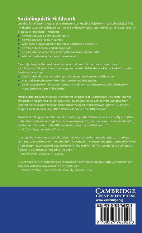 Produktbild: Sociolinguistic Fieldwork