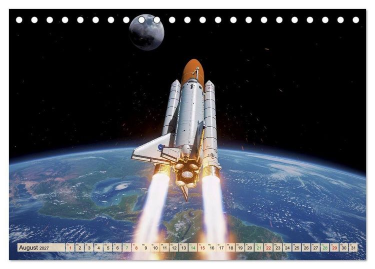 Produktbild: Mond Mission (Tischkalender 2027 DIN A5 quer), CALVENDO Monatskalender