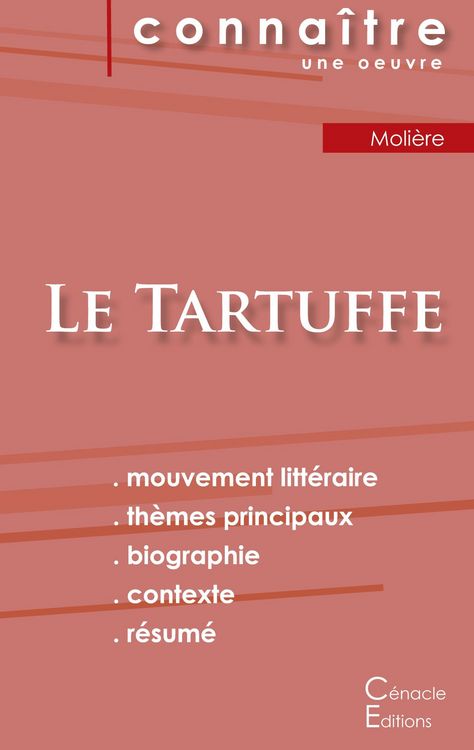 Produktbild: Fiche de lecture Le Tartuffe de Moli&egrave;re (analyse litt&eacute;raire de r&eacute;f&eacute;rence et r&eacute;sum&eacute; complet)