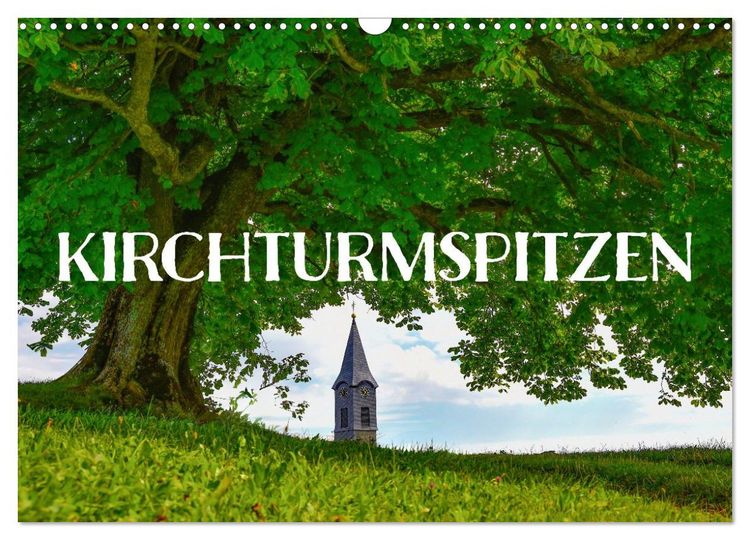 Produktbild: Kirchturmspitzen (Wandkalender 2026 DIN A3 quer), CALVENDO Monatskalender