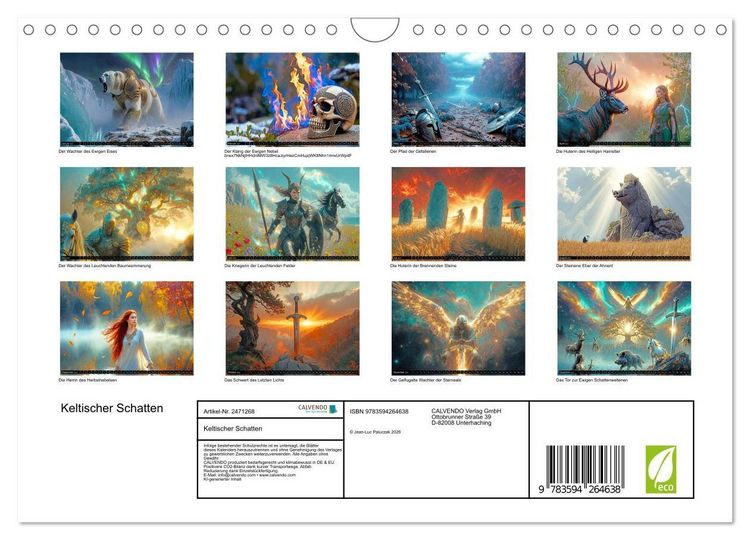 Produktbild: Keltischer Schatten (Wandkalender 2027 DIN A4 quer), CALVENDO Monatskalender