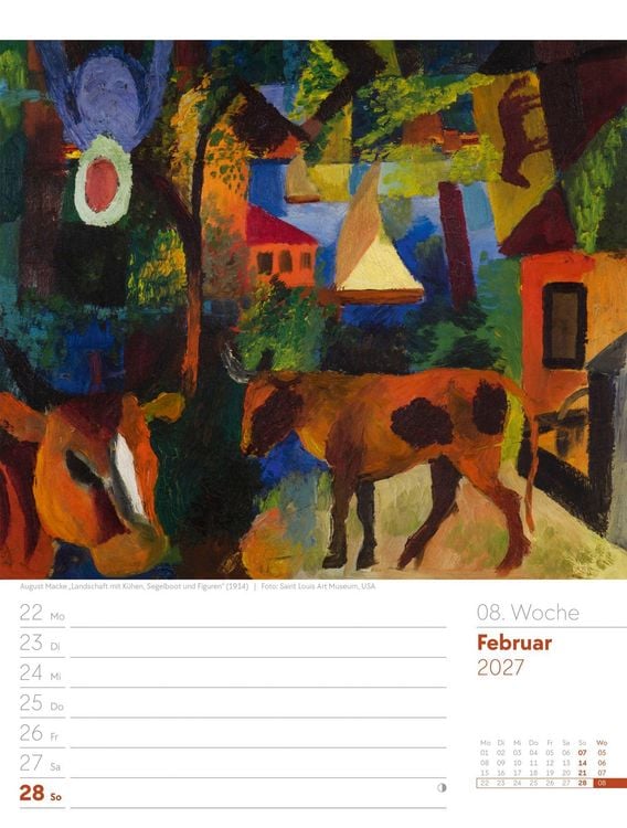 Produktbild: Kunstwelt Wochenplaner Kalender 2027 | Impressionismus und Klassische Moderne
