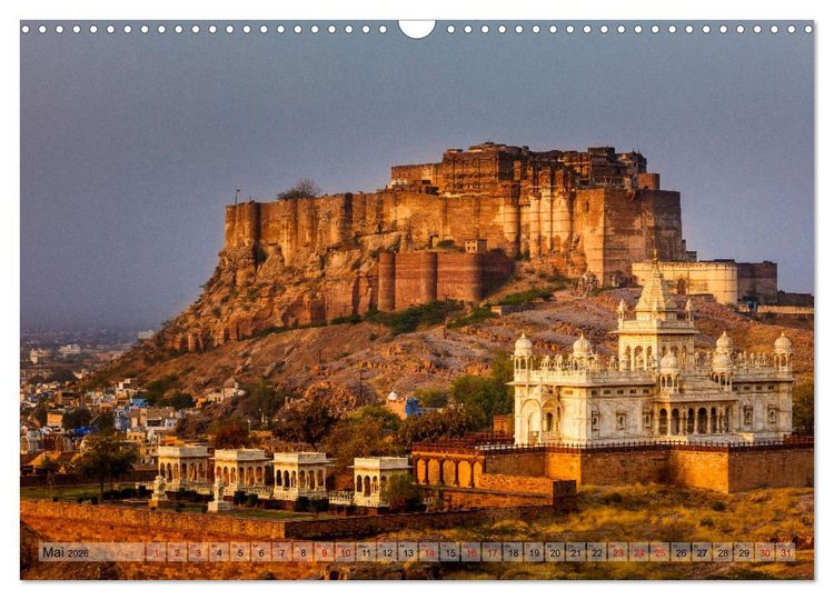 Produktbild: Indien Rajasthan: Unterwegs im Land der K&ouml;nige (Wandkalender 2026 DIN A3 quer), CALVENDO Monatskalender