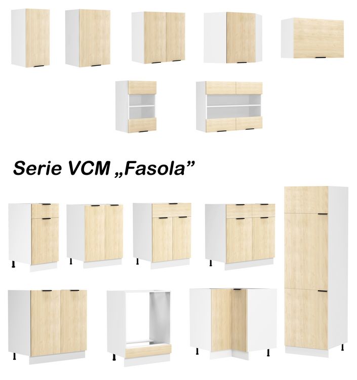 Produktbild: K&uuml;chenschrank B. 30 cm H&auml;ngeschrank K&uuml;che Fasola