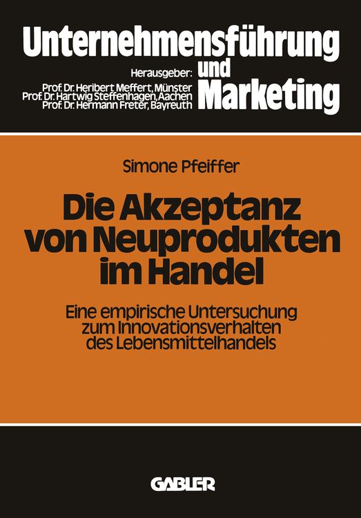 Produktbild: Die Akzeptanz von Neuprodukten im Handel