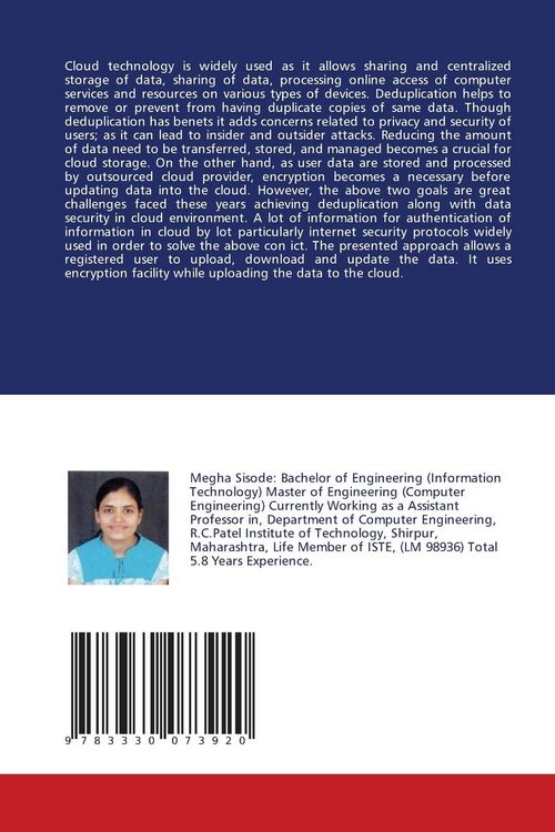 Produktbild: A Hybrid Cloud Approach for Secure and Authorized Data Deduplication