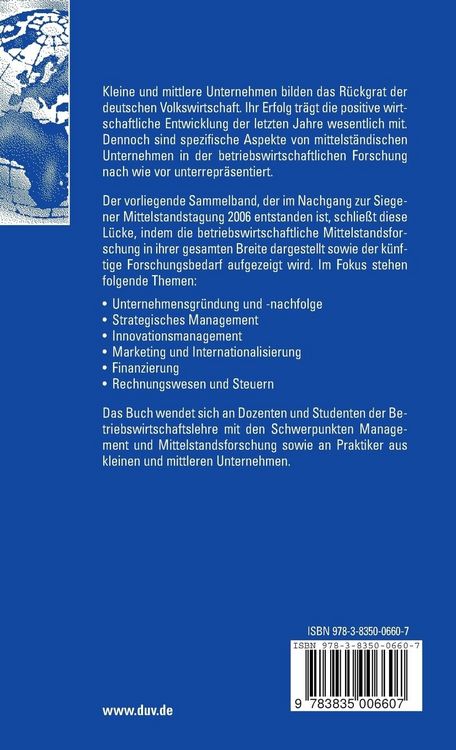 Produktbild: Management kleiner und mittlerer Unternehmen