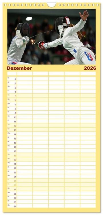 Produktbild: Familienplaner 2026 - Spirit of Motion mit 5 Spalten (Wandkalender, 21 x 45 cm) CALVENDO