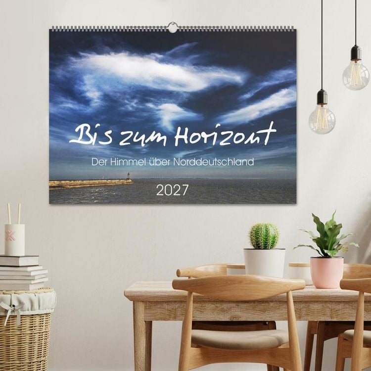 Produktbild: Bis zum Horizont. Der Himmel &uuml;ber Norddeutschland. (Wandkalender 2027 DIN A2 quer), CALVENDO Monatskalender
