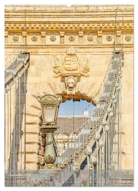 Produktbild: Budapest - Ein malerischer Spaziergang (hochwertiger Premium Wandkalender 2026 DIN A2 hoch), Kunstdruck in Hochglanz