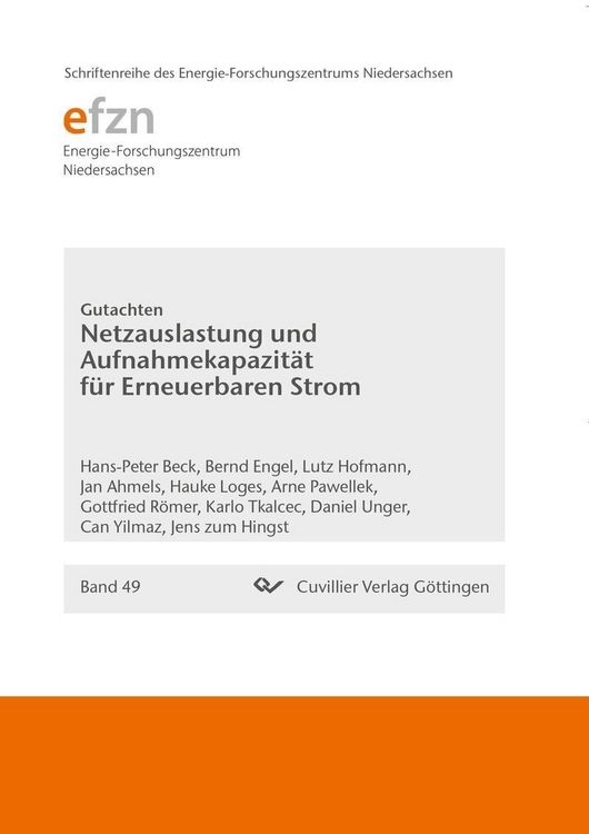 Produktbild: Netzauslastung und Aufnahmekapazit&auml;t f&uuml;r Erneuerbaren Strom