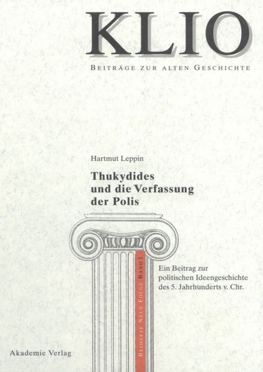 Produktbild: Thukydides und die Verfassung der Polis