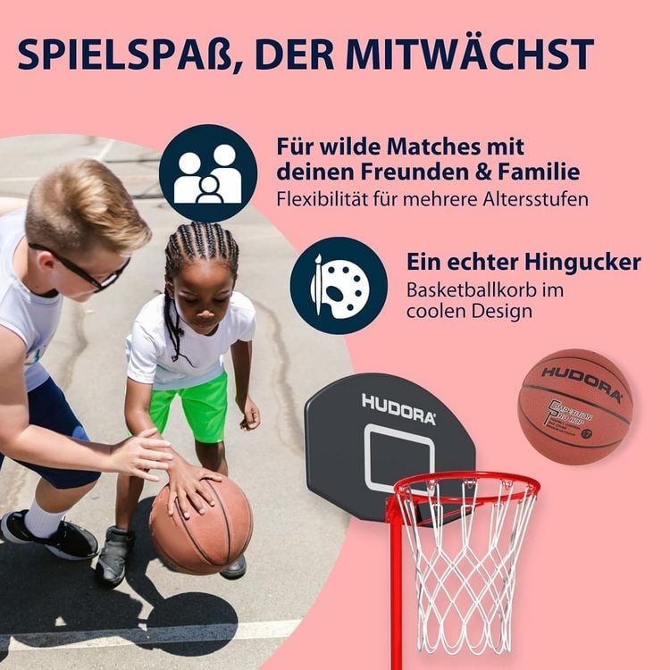 Produktbild: HUDORA 71640 - Basketballst&auml;nder Start 205, red, transportabel