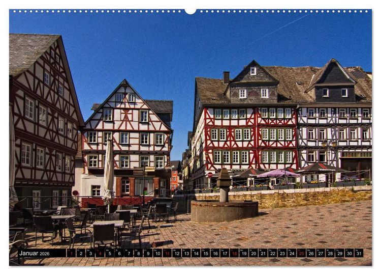 Produktbild: Stadtansichten Wetzlar, die historische Altstadt (hochwertiger Premium Wandkalender 2026 DIN A2 quer), Kunstdruck in Hochglanz