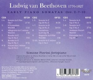 Produktbild: Pierini, S: Beethoven:Early Piano Sonatas Opp. 2-7-10