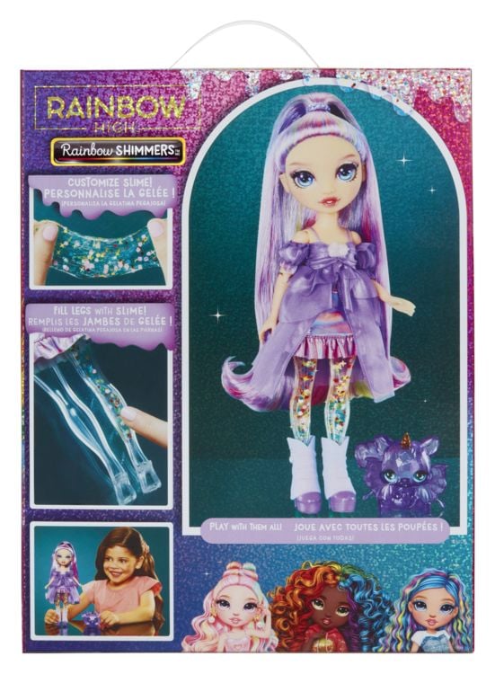 Produktbild: MGA Puppe Rainbow High Shimmers with Slime Fashion Doll Violett