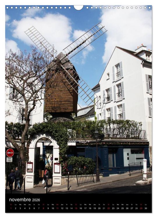 Produktbild: Lumi&egrave;res de Montmartre (Calendrier mural 2026 DIN A3 horizontal), CALVENDO calendrier mensuel