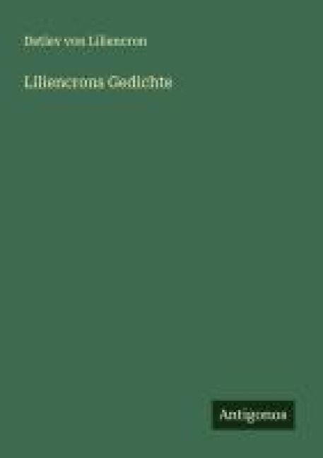 Produktbild: Liliencrons Gedichte