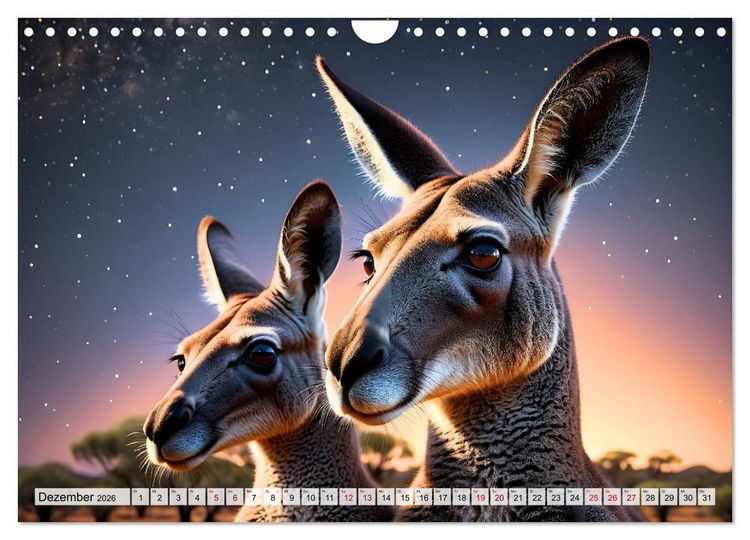 Produktbild: Die Welt der K&auml;ngurus (Wandkalender 2026 DIN A4 quer), CALVENDO Monatskalender