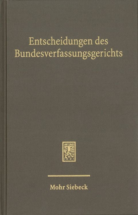 Produktbild: Entscheidungen des Bundesverfassungsgerichts (BVerfGE)