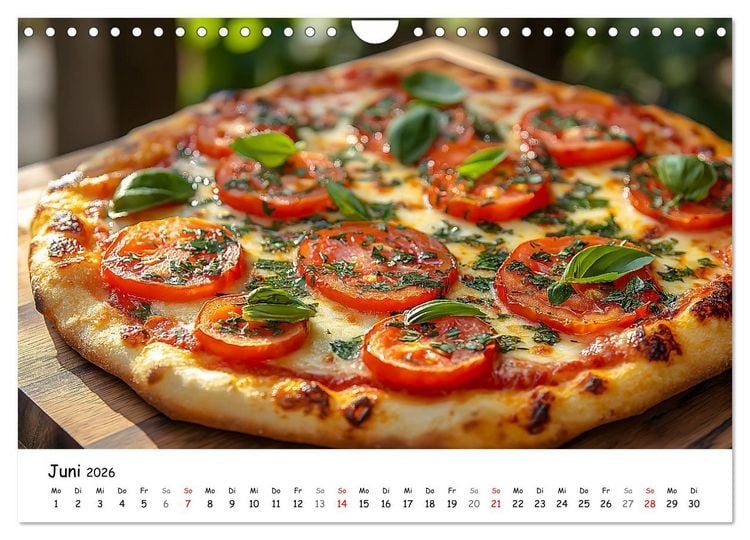 Produktbild: Pizza geht immer - Zu jeder Jahreszeit (Wandkalender 2026 DIN A4 quer), CALVENDO Monatskalender