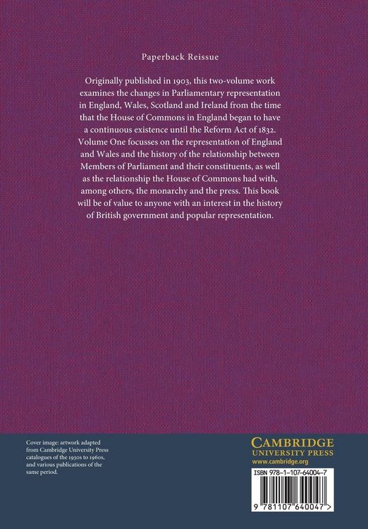 Produktbild: The Unreformed House of Commons