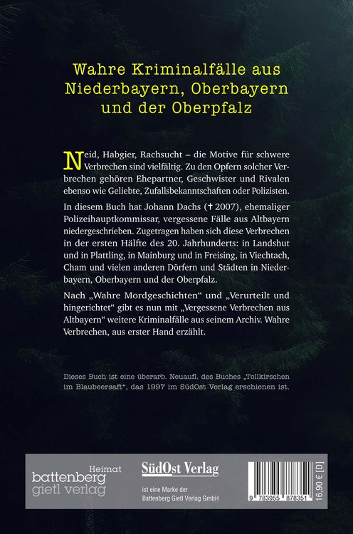 Produktbild: Vergessene Verbrechen aus Altbayern