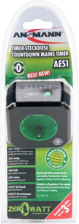 Produktbild: Ansmann 5024063 Steckdosen-Timer digital Tagesprogramm 2500W IP20