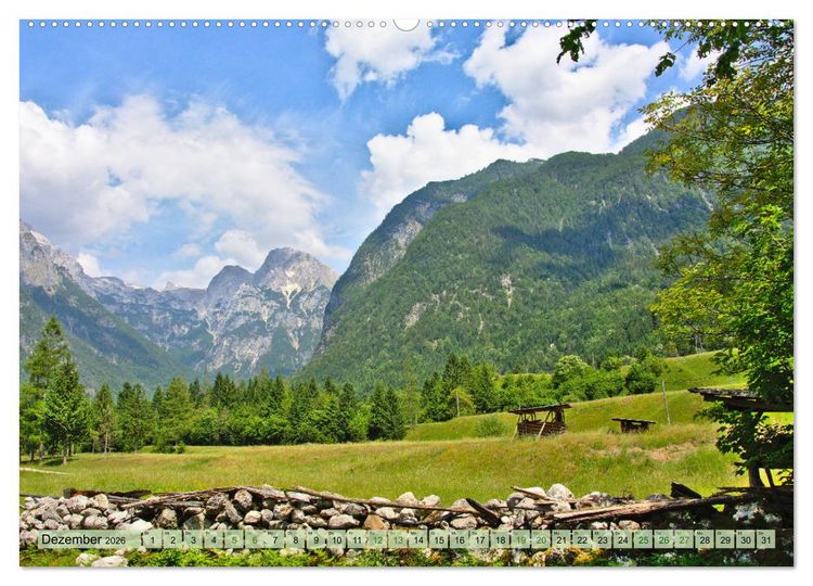 Produktbild: Slowenien - Impressionen eines Naturjuwels (Wandkalender 2026 DIN A2 quer), CALVENDO Monatskalender