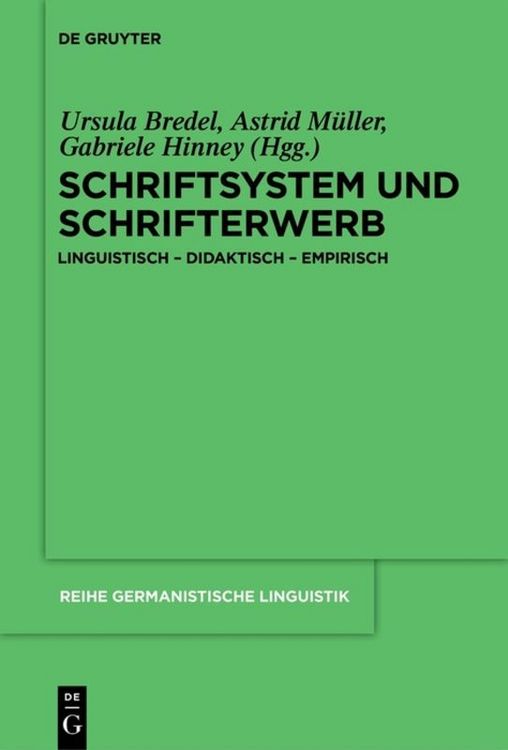 Produktbild: Schriftsystem und Schrifterwerb