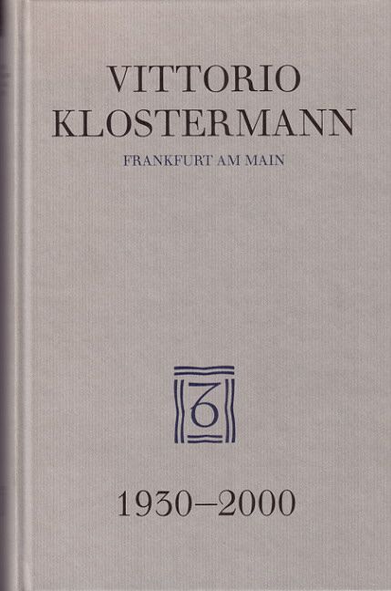 Produktbild: Vittorio Klostermann, Frankfurt am Main, 1930-2000